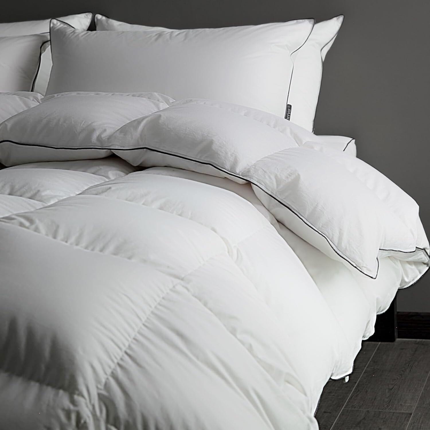 Luxury Goose Down Comforter 750 Fill Power All Season Duvet Insert Medium Warmth Hotel Collection Bed Comforters Fluffy Cozy Bed Bath Beyond 40278191