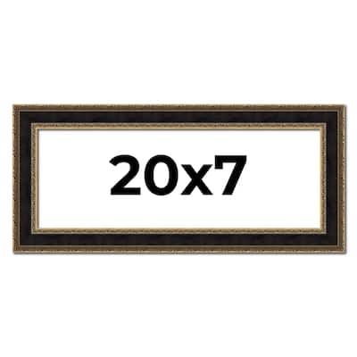 20x7 Frame Gold Antique Vintage Sold Wood Picture Frame | 1.75 Inch