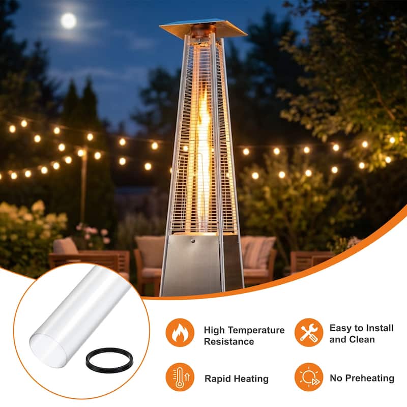 Aoodor Patio Replacement Heater Glass Tube - N/A