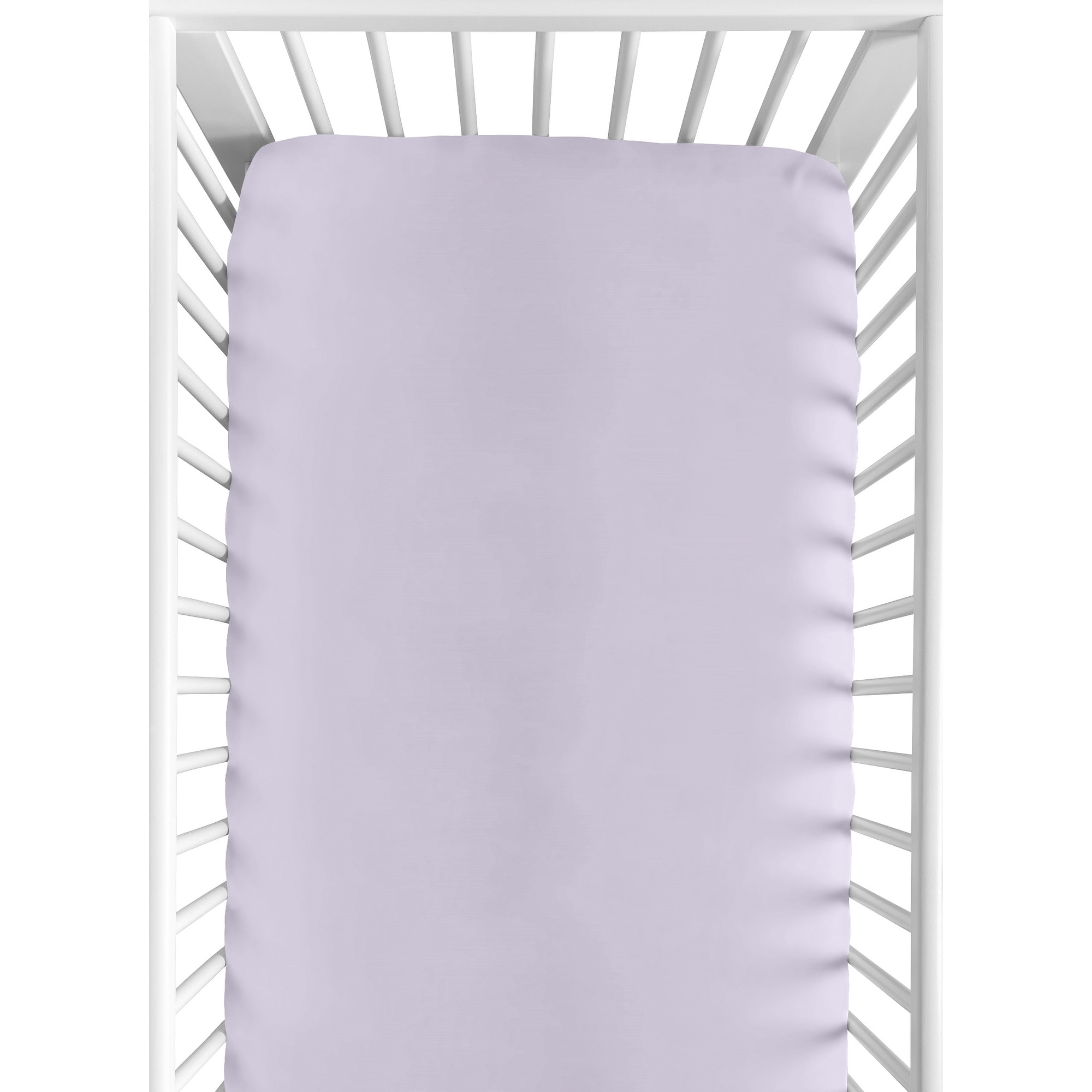 Solid purple top crib bedding