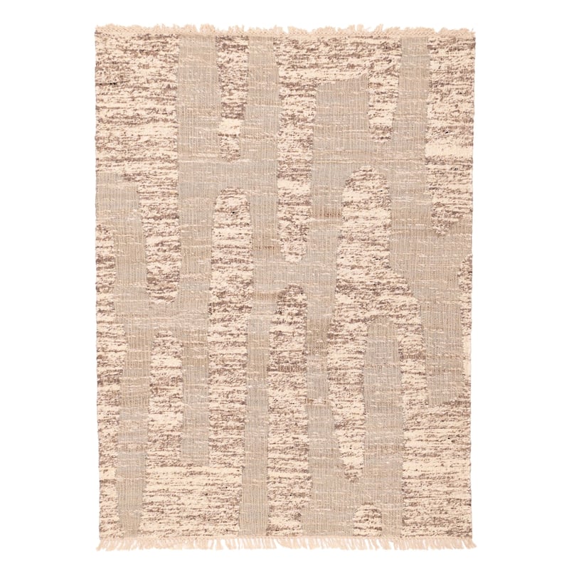 ECARPETGALLERY Flat-Weave Palas Denizli Grey Kilim - 5'5 x 7'5