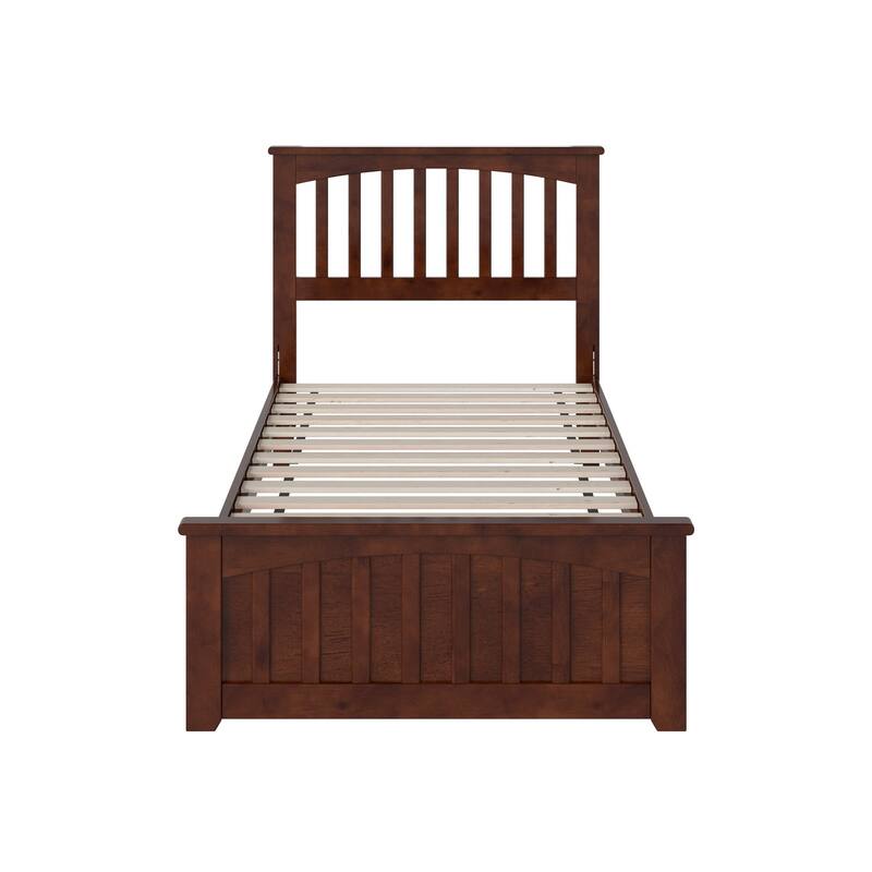 Becket Solid Wood Low Profile Platform Bed with Matching Footboard