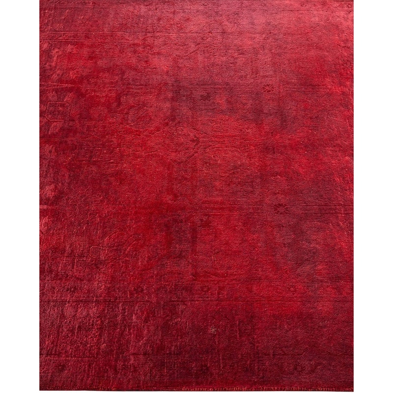 Vibrance, One-of-a-Kind Hand-Knotted Area Rug - Red, 4' 2" x 6' 0" - 4' 2" x 6' 0"