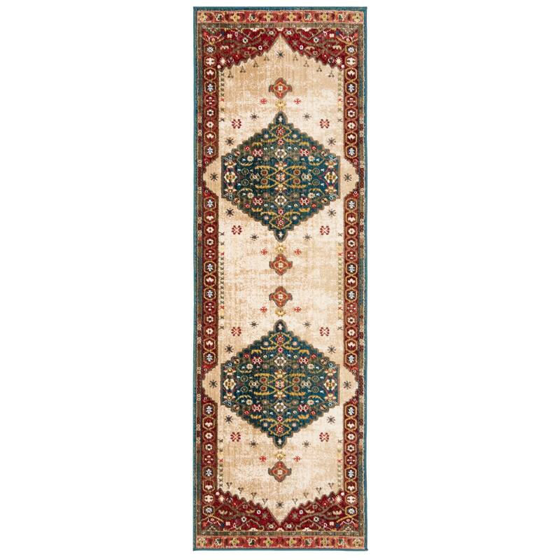 SAFAVIEH Kashan Candice Oriental Rug with Fringe
