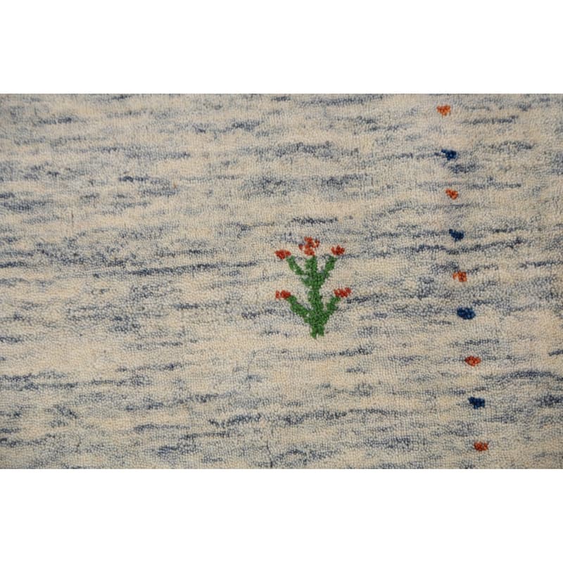 Little Animals Tribal Gabbeh Oriental Area Rug Handmade Wool Carpet - 3'11" x 5'9"