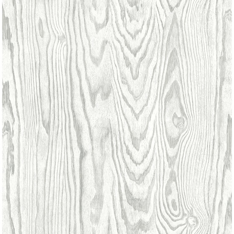 Seabrook Designs Nina Unpasted Wallpaper - 20.5 in. W x 33 ft. L - Fog