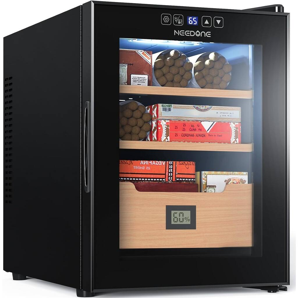 NEEDONE NO-33B 33L Electronic Cooler Humidor Holds 280 Cigars Ideal Gift for Dad