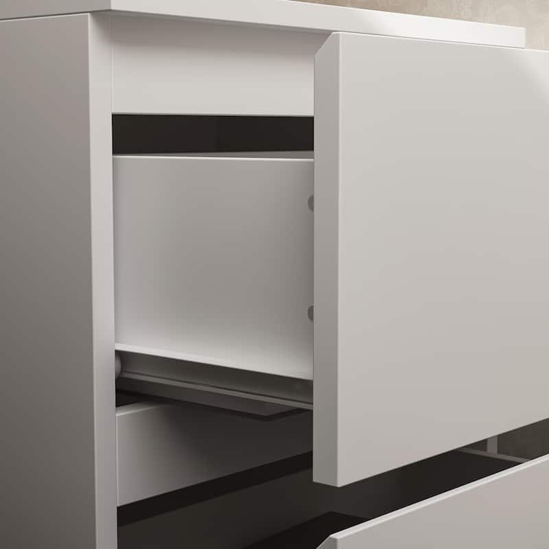 2-Drawer Nightstand End Table Console Table
