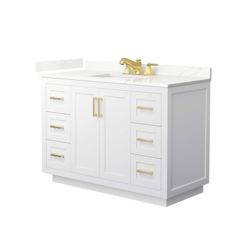 Wyndham Collection WCF292948S-QTZ-US3MXX Miranda 48" Free Standing