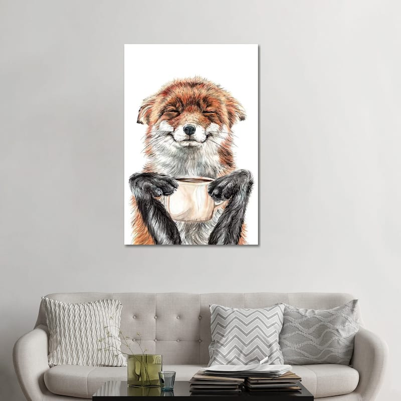 iCanvas "Morning Fox" by Holly Simental Canvas Print - 48x32x1.5