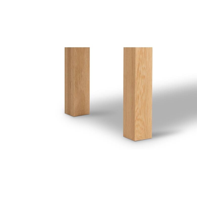 Poly and Bark Festa 71" Solid American Oak Bench