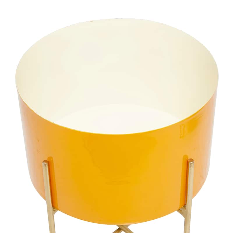 Iron Contemporary Planter (Set of 2) - S/2 12", 16"H