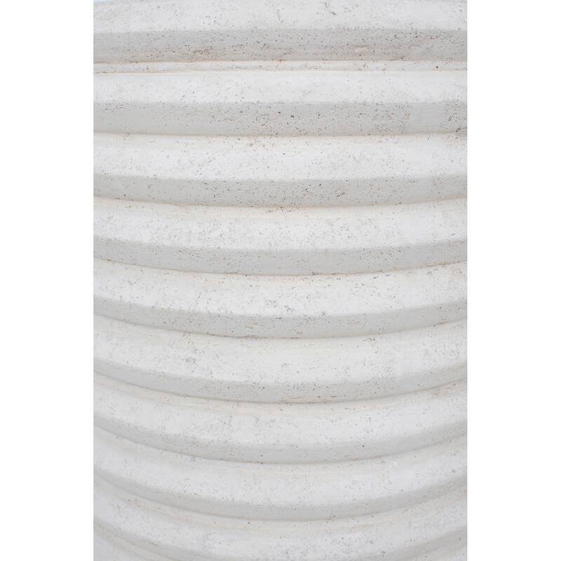 Renwil Aleksi Indoor/Outdoor Volcanic Stone Side Table , Natural