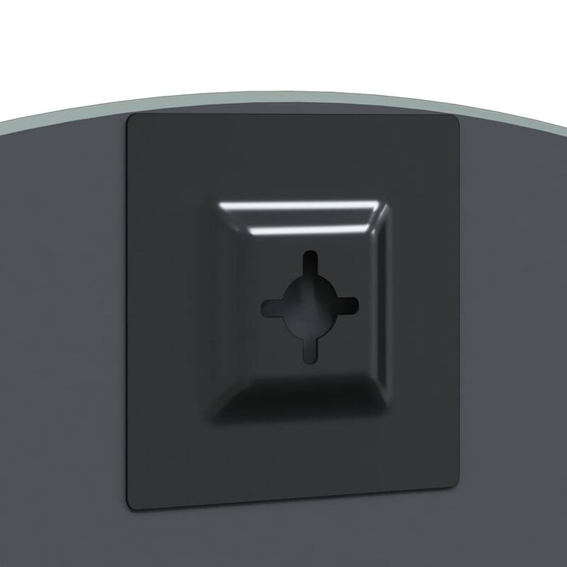 vidaXL Wall Mirror Square 15.75 x 15.75 in Tempered Glass