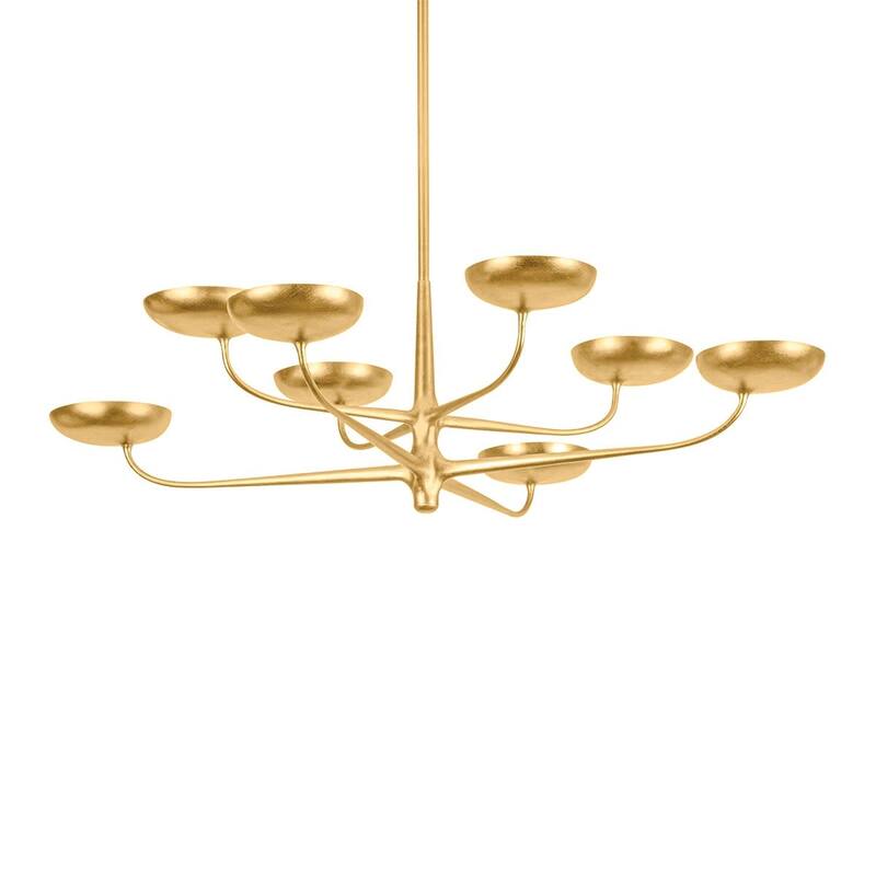 Hudson Valley Lighting 4545 Taormina 45" Wide LED Chandelier - Vintage Gold Leaf