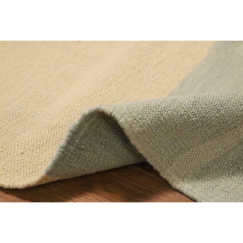 Hand Woven Oriental 100% Wool Carpet Southwestern Modern Beige & Ivories Kilim Area Rug - 5' 9'' X 3' 10''