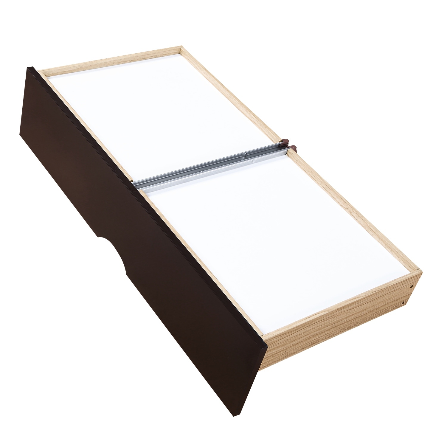 Modern Solid Pine Wood Twin Convertible King Size Daybed with 2 Drawers