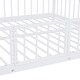 preview thumbnail 14 of 38, Unique Design Full over Full Size Metal Bunk Bed with Slide and Guardrails