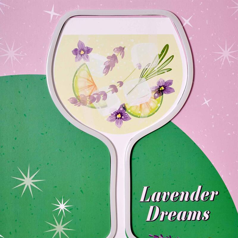 American Art Decor Tipsy Gin & Tonic Framed LED Lavender Dreams Wall Decor - 16" x 20" - 20.62" x 16.62"