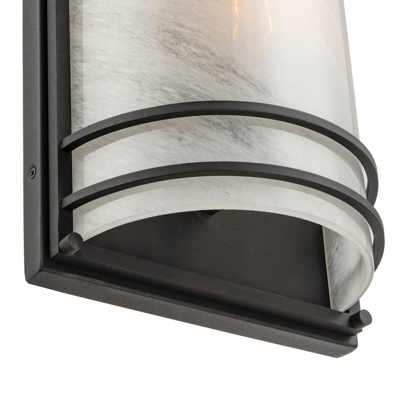 Artcraft Keswick 1-Light Outdoor Wall Sconce - Black Finish