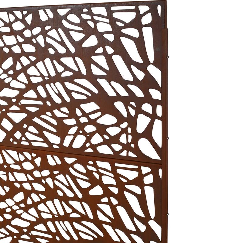 Outdoor & Indoor Privacy Screen Metal Privacy Screen 76" H×48" W