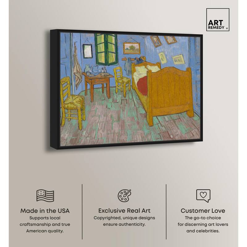 The Bedroom Canvas by Art Remedy