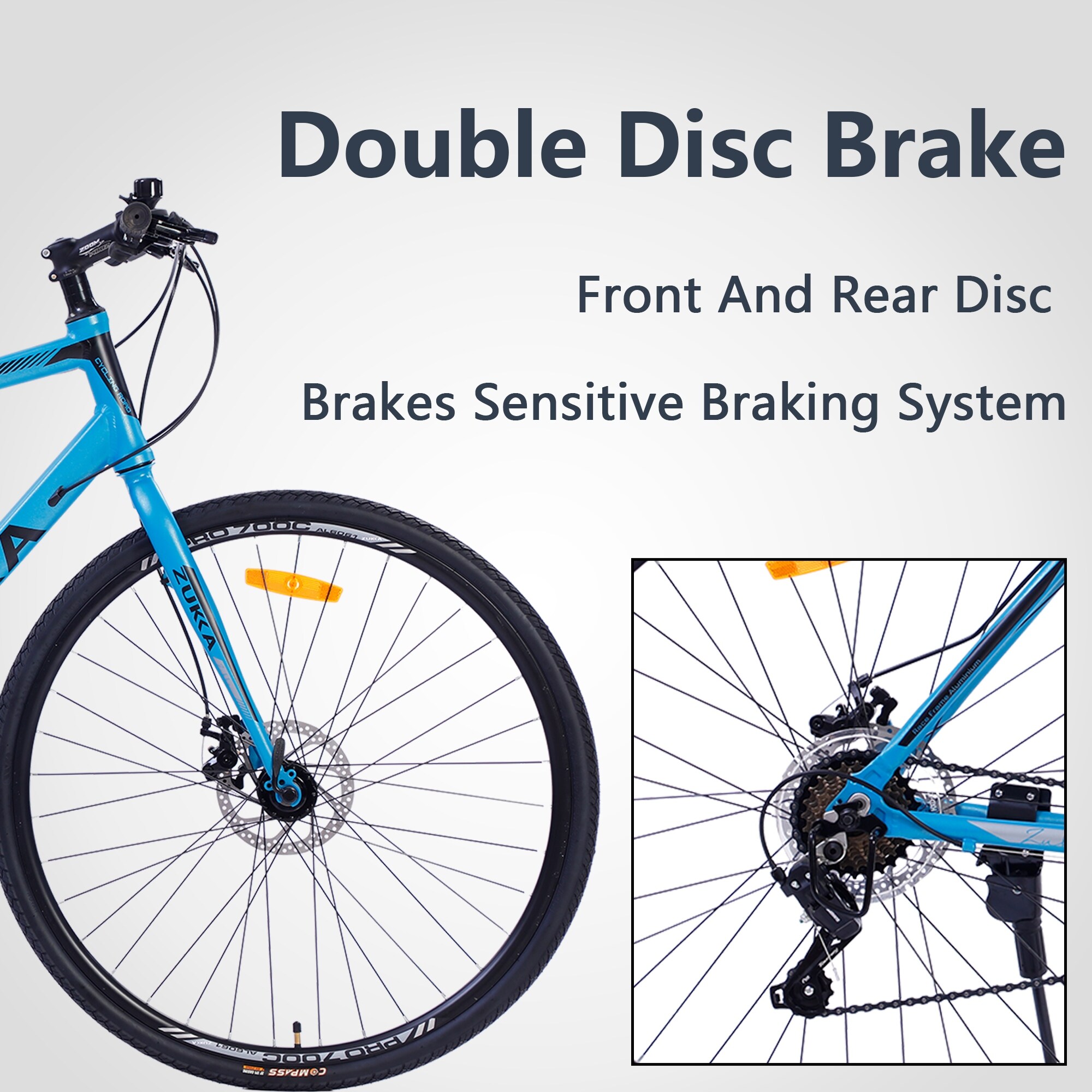 Mens hybrid bike clearance with disc brakes