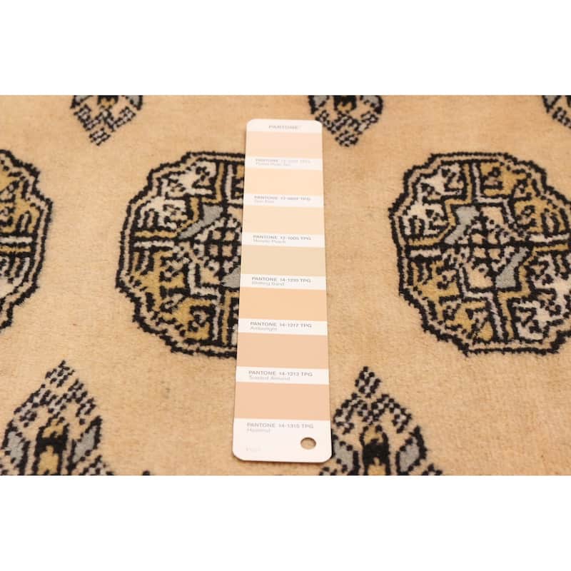 ECARPETGALLERY Hand-knotted Finest Peshawar Bokhara Beige Wool Rug - 9'3 x 12'1