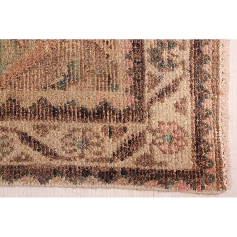 ECARPETGALLERY Hand-knotted Antalya Vintage Brown Wool Rug - 3'5 x 10'7