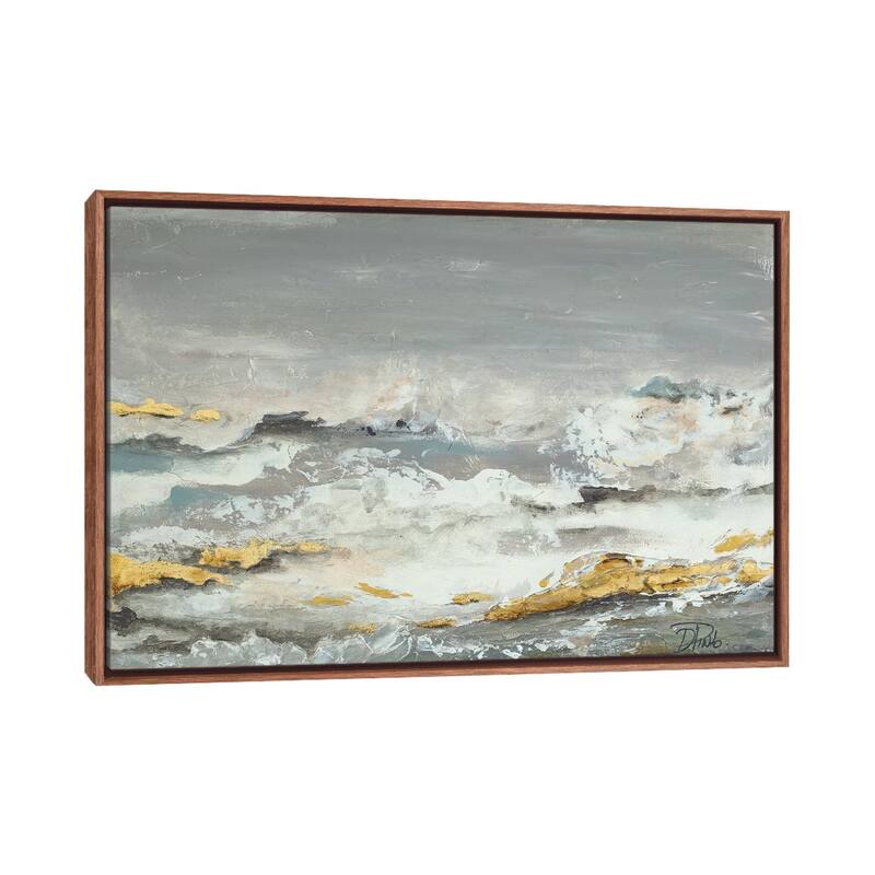 Large Wall Art, Framed Art, Abstract, by Patricia Pinto - Walnut