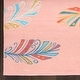 preview thumbnail 3 of 7, Nourison Imagination Indoor only Pink Feathers Graphic Area Rug
