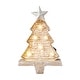 preview thumbnail 39 of 44, Glitzhome 7.5" H Christmas Silver LED Tree Star Gift Box Heavy Duty Stocking Holders Mantel Ornament Christmas Tree