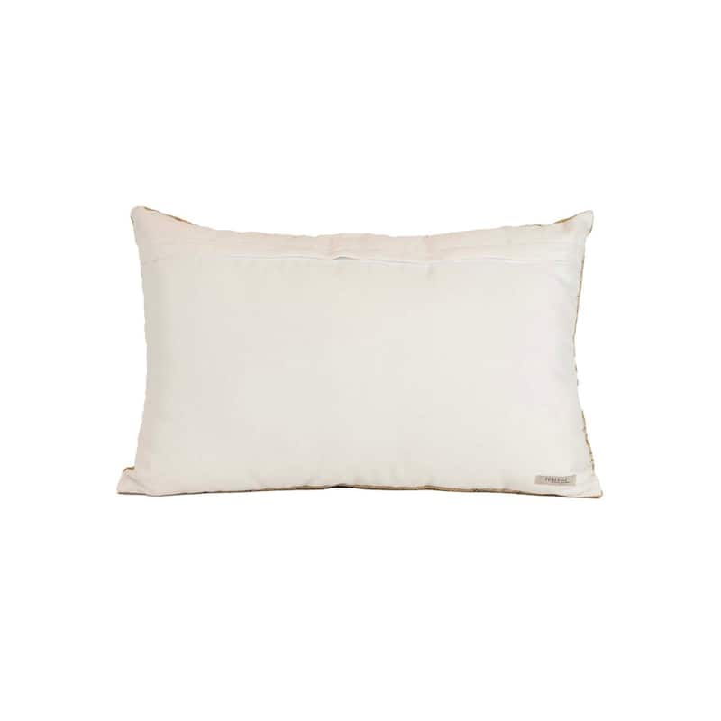 Foreside Home & Garden 14x22 In/Outdoor Geo Diamond Filled Pillow - 22 x 14 x 5"