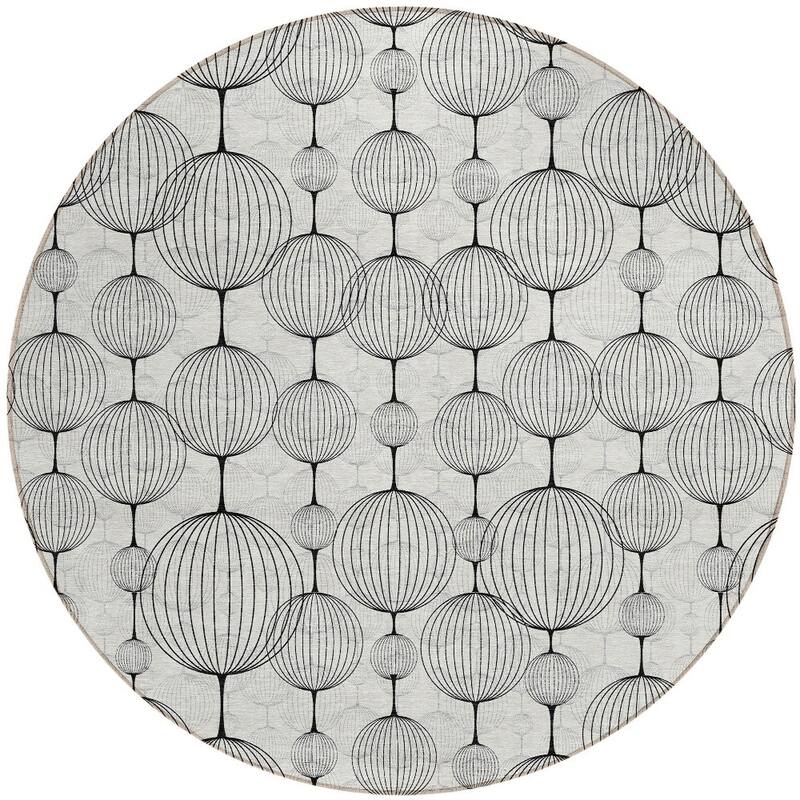 HomeRoots Geometric Transitional Rectangle Outdoor Rug