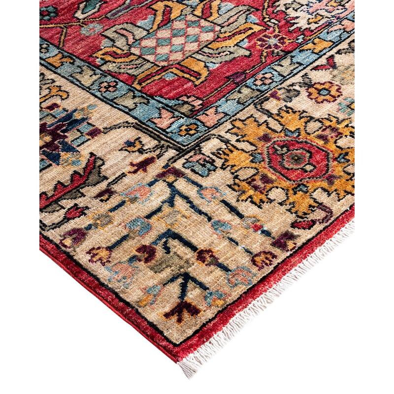 Serapi One-of-a-Kind Hand-Knotted Area Rug - Pink, 9' 0" x 11' 10" - 9' 0" x 11' 10"