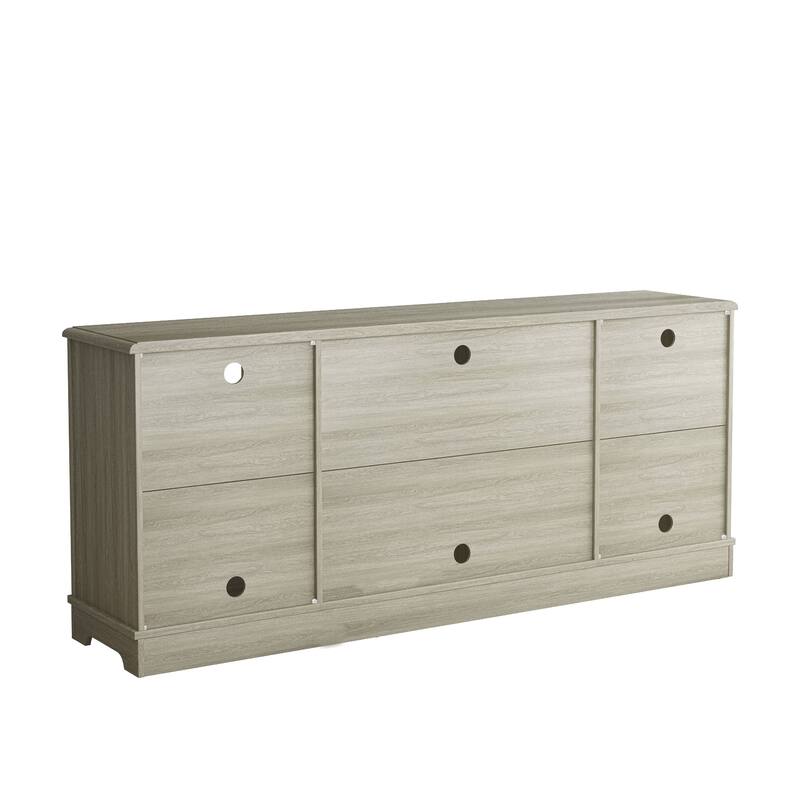 70-inch Extra-Wide Rustic TV Stand for 80" TVs - Natural Wood Finish