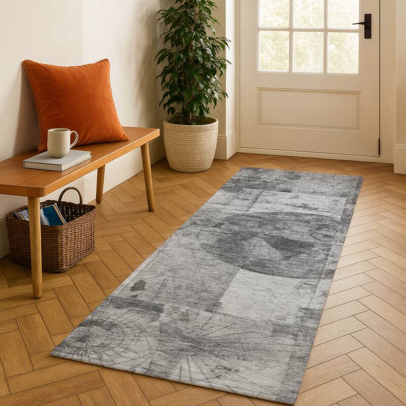 Premium Washable Super Soft Mayfield Rug - Gray - 2'3" x 7'6"