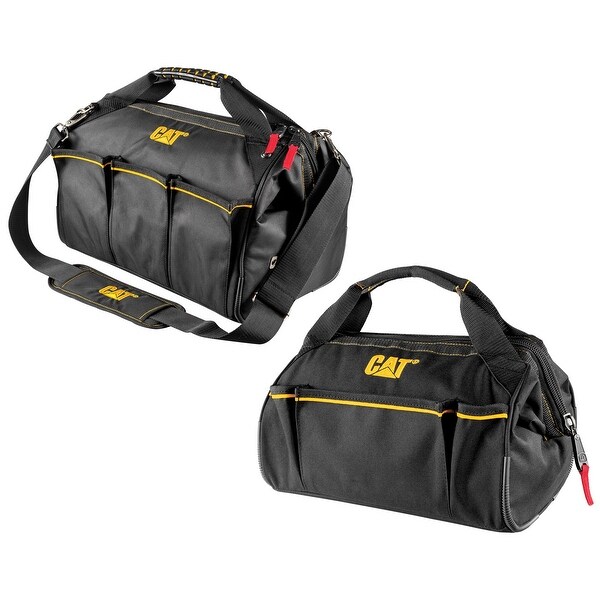 Vaughan 3 Piece Tool Bag Set 16" & 13" Wide Mouth Bags 240154 18" Roller 