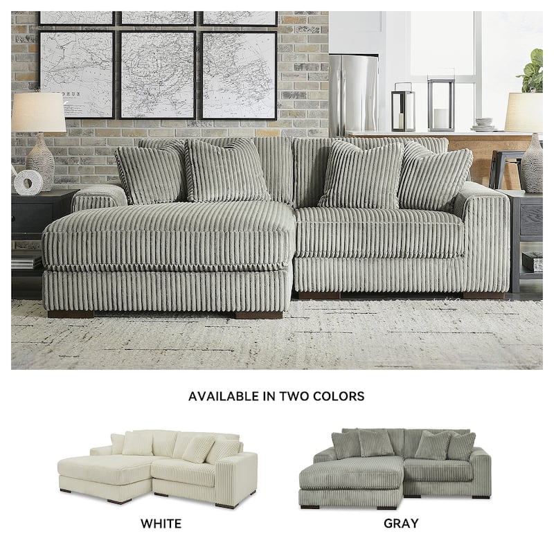 Signature Design by Ashley Lindyn 2-Piece Sectional with Chaise - 102"W x 70"D x 38"H