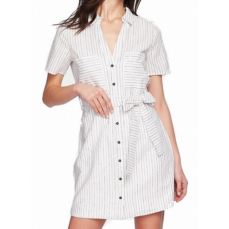 white button down dress womens