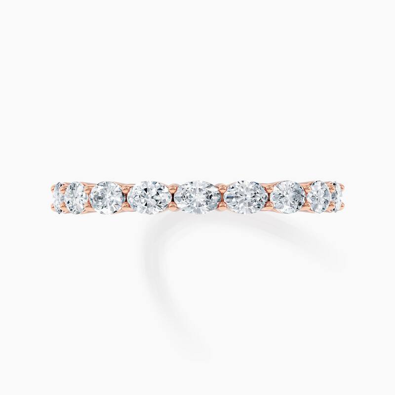 Auriya 14k Gold Oval East-West Lab Grown Diamond Half Eternity Band 0.90 - 3.75 ct. tw. (F-G, VS)