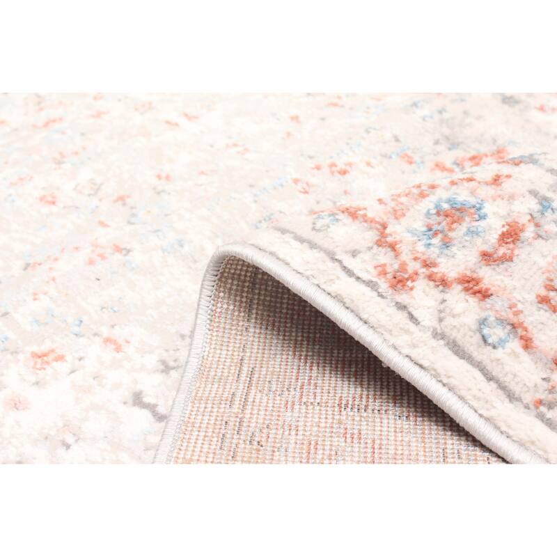 ECARPETGALLERY Machine Made Mira Ivory Area Rug