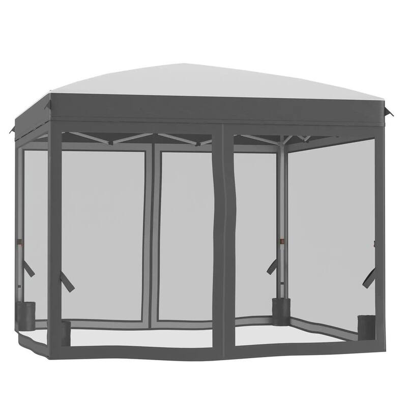 10x10 Pop Up Canopy Tent with Netting, Adjustable Height, Easy Setup