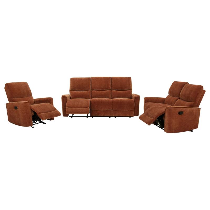 Navarro Upholstered Reclining Sofa Set