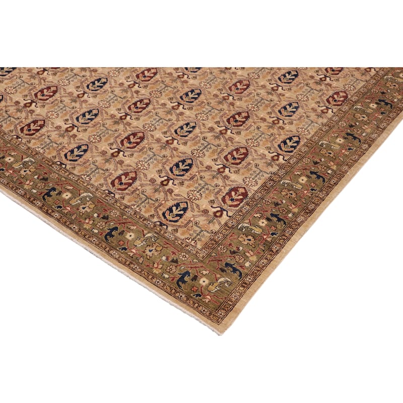 Vintage Herati Bidjar Hand Knotted Wool Rug