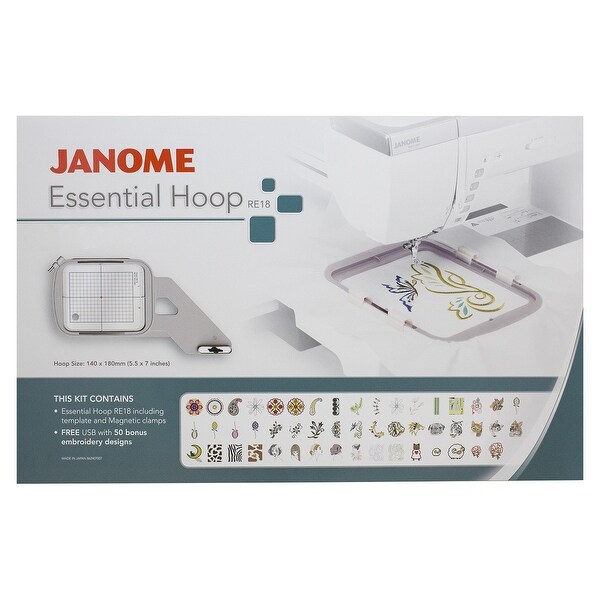 Shop Janome RE18 Essential Hoop Kit For MC12000 14000 & 15000 Free