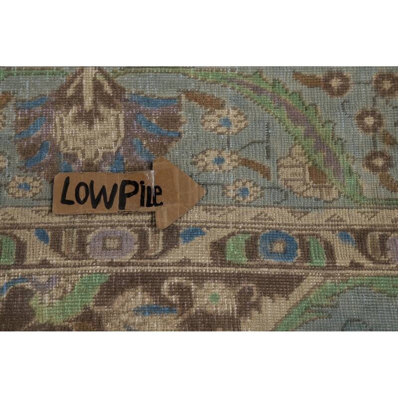 Floral / Medallion Tabriz Persian Area Rug Hand-Knotted Wool Carpet - 9'6"x 12'7"