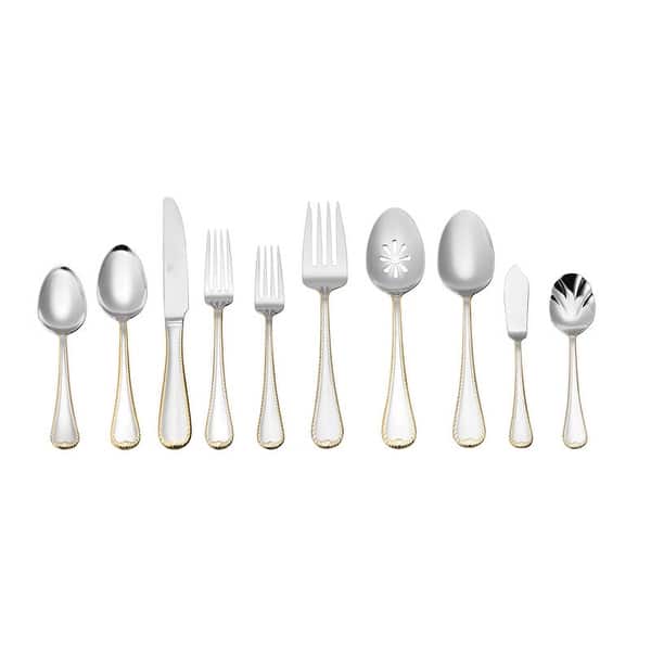 Mikasa Cameo Gold 65-Piece Flatware Set