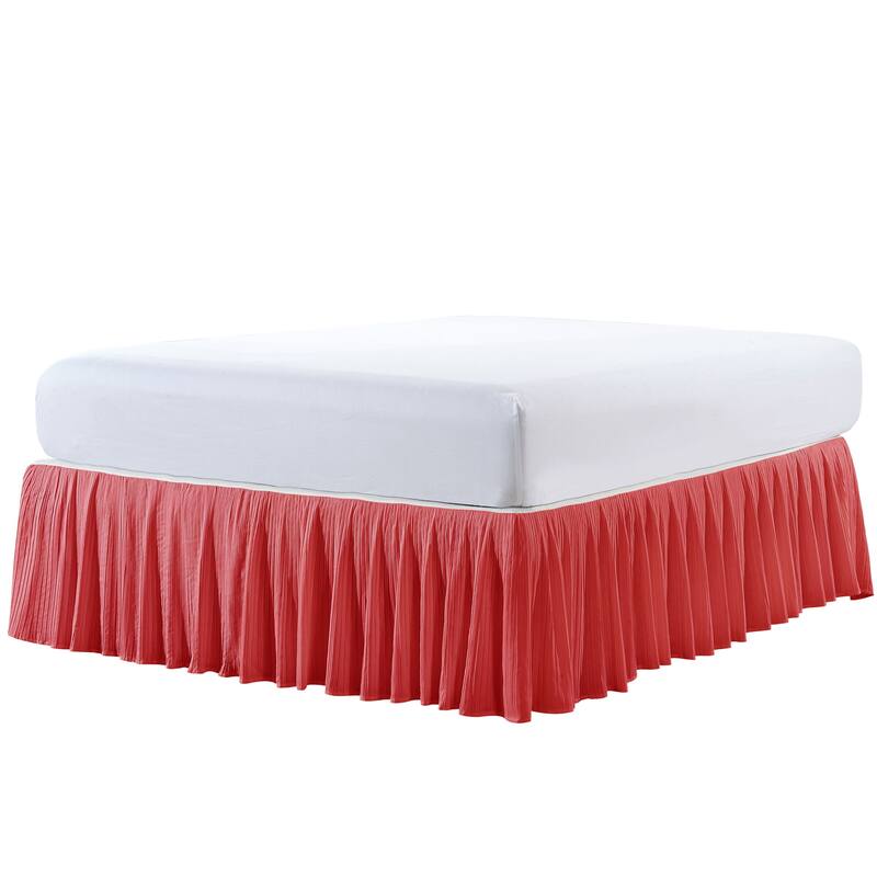 Serenta Pleated Bedskirt 18" Drop - 32 Color Options