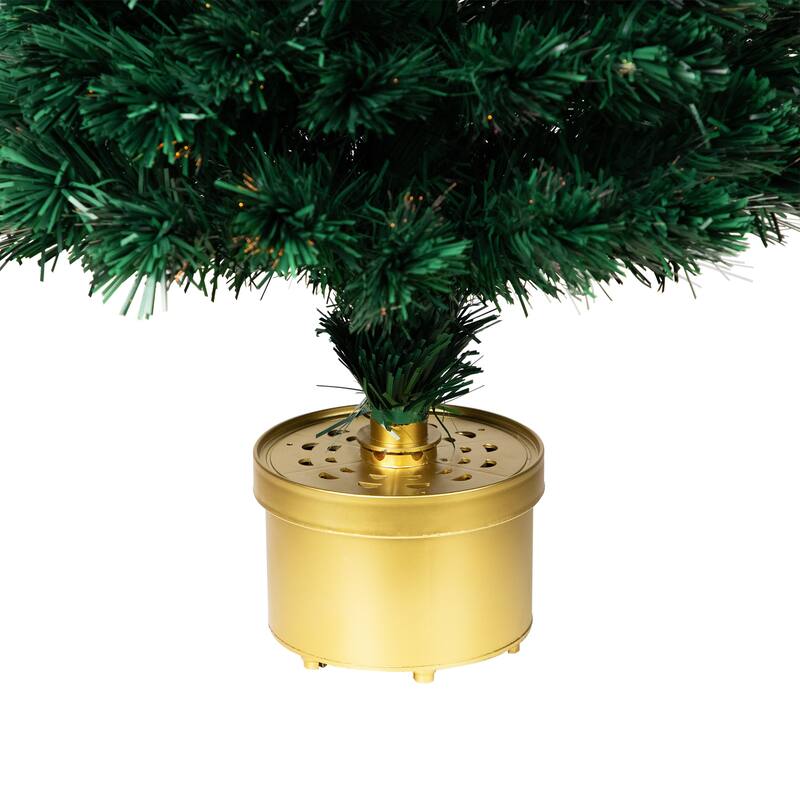 Pre-Lit Color Changing Fiber Optic Artificial Christmas Tree - 4' - Multi-color Lights - 4 Foot